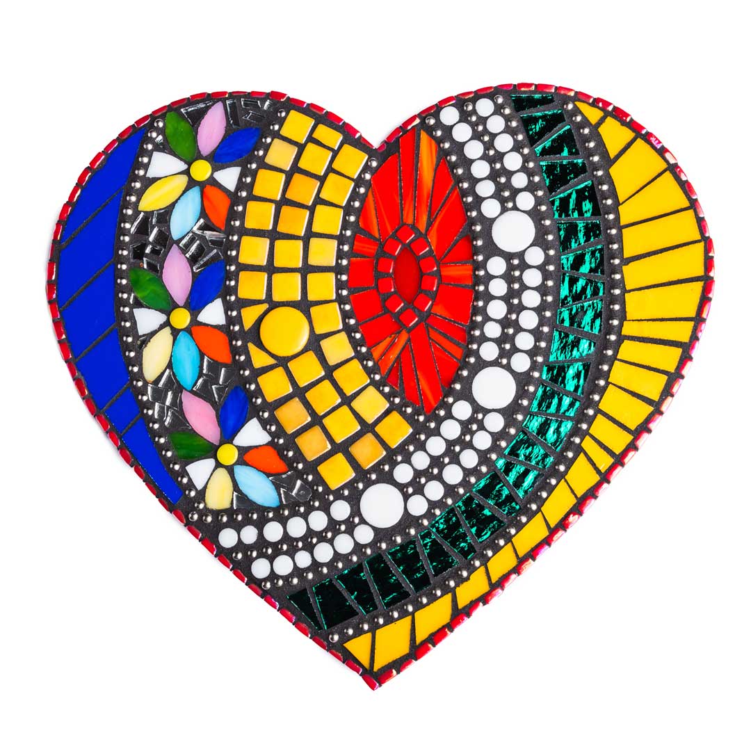 Glass Mosaic: Hearts to Love