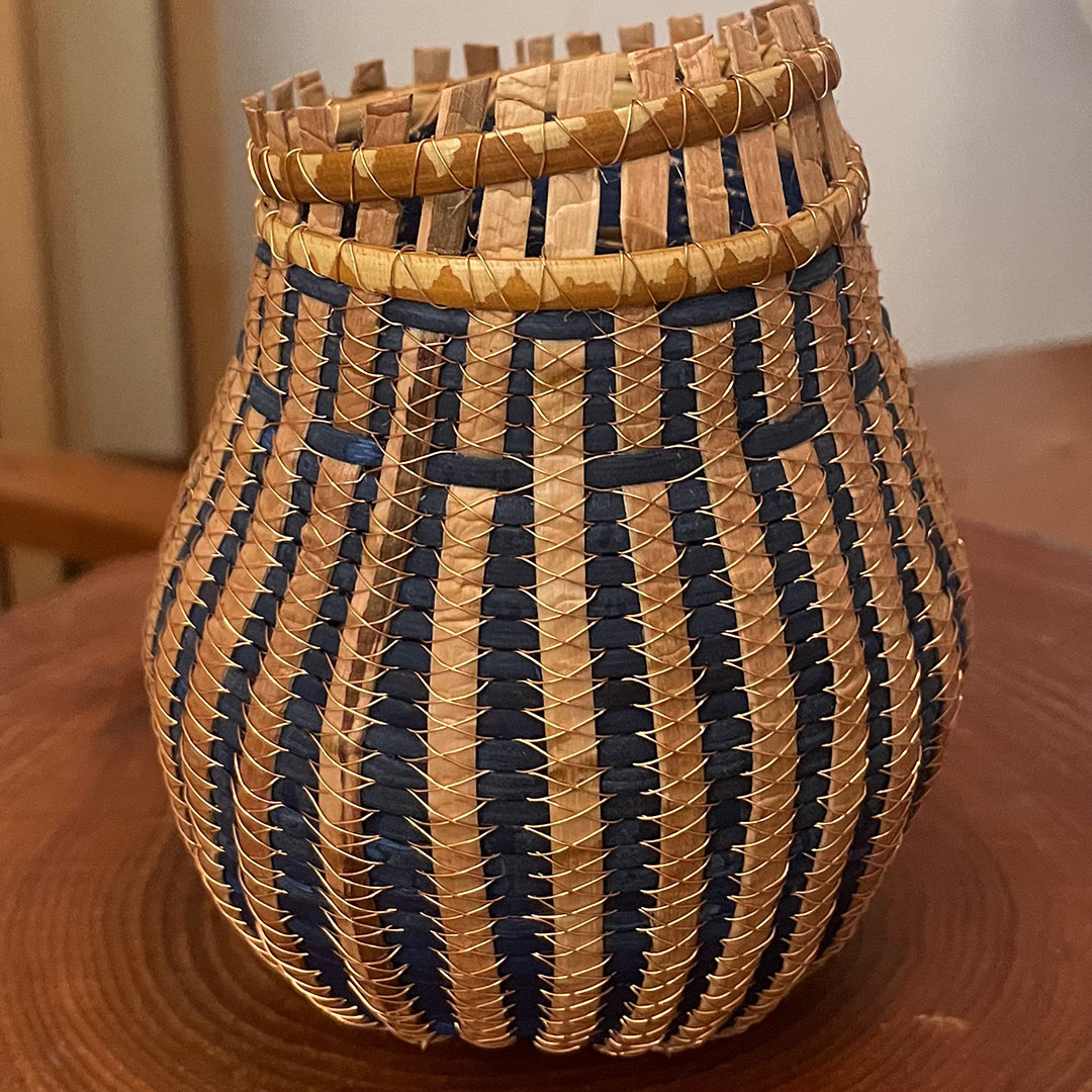 Basketry: Cedar in Blue with Polly Sutton