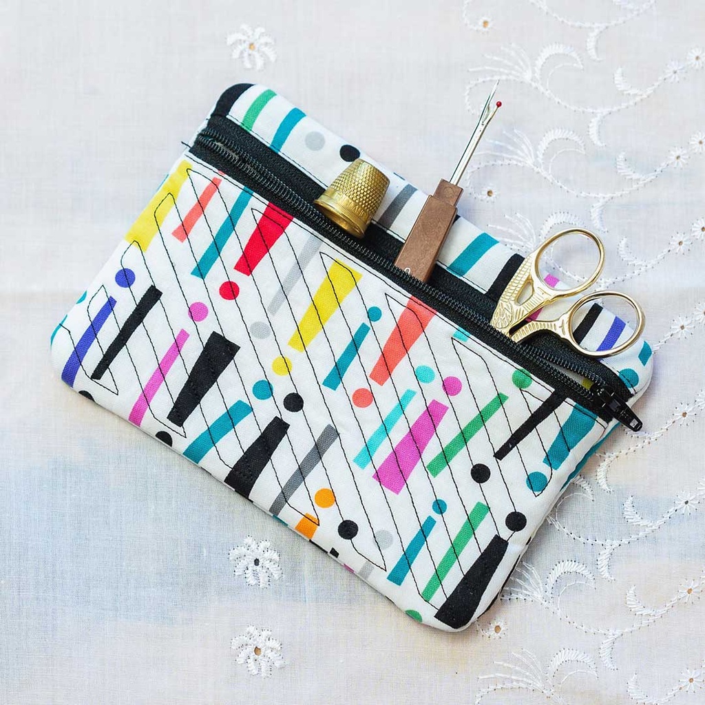 Embroidery Machine Skills: “In the Hoop” Zipper Pouch