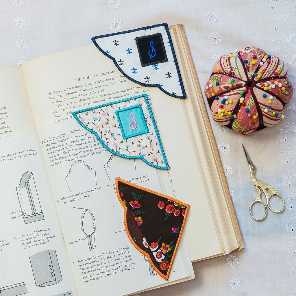 Embroidery Machine Skills: Appliqué Corner Bookmark
