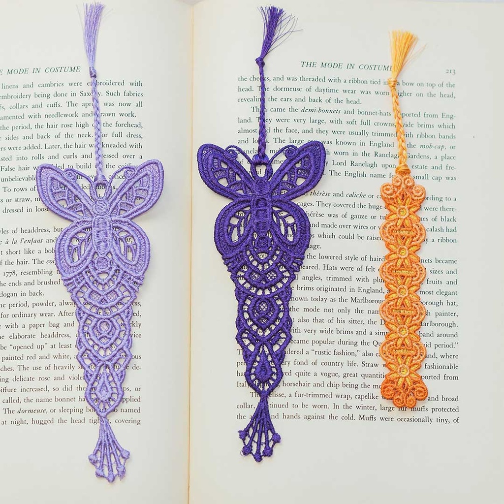 Embroidery Machine Skills: Lace Bookmark