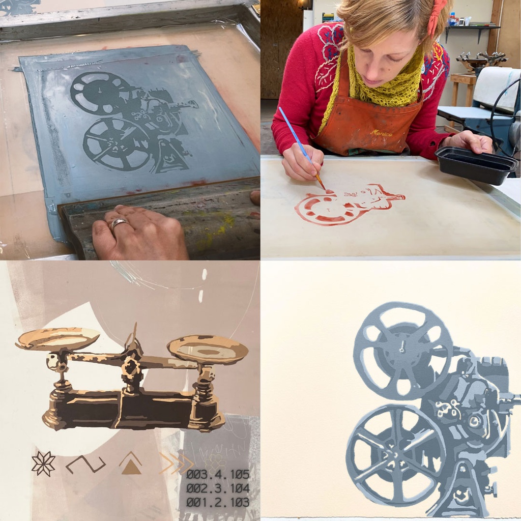 Multi-Color Reduction Screen Prints