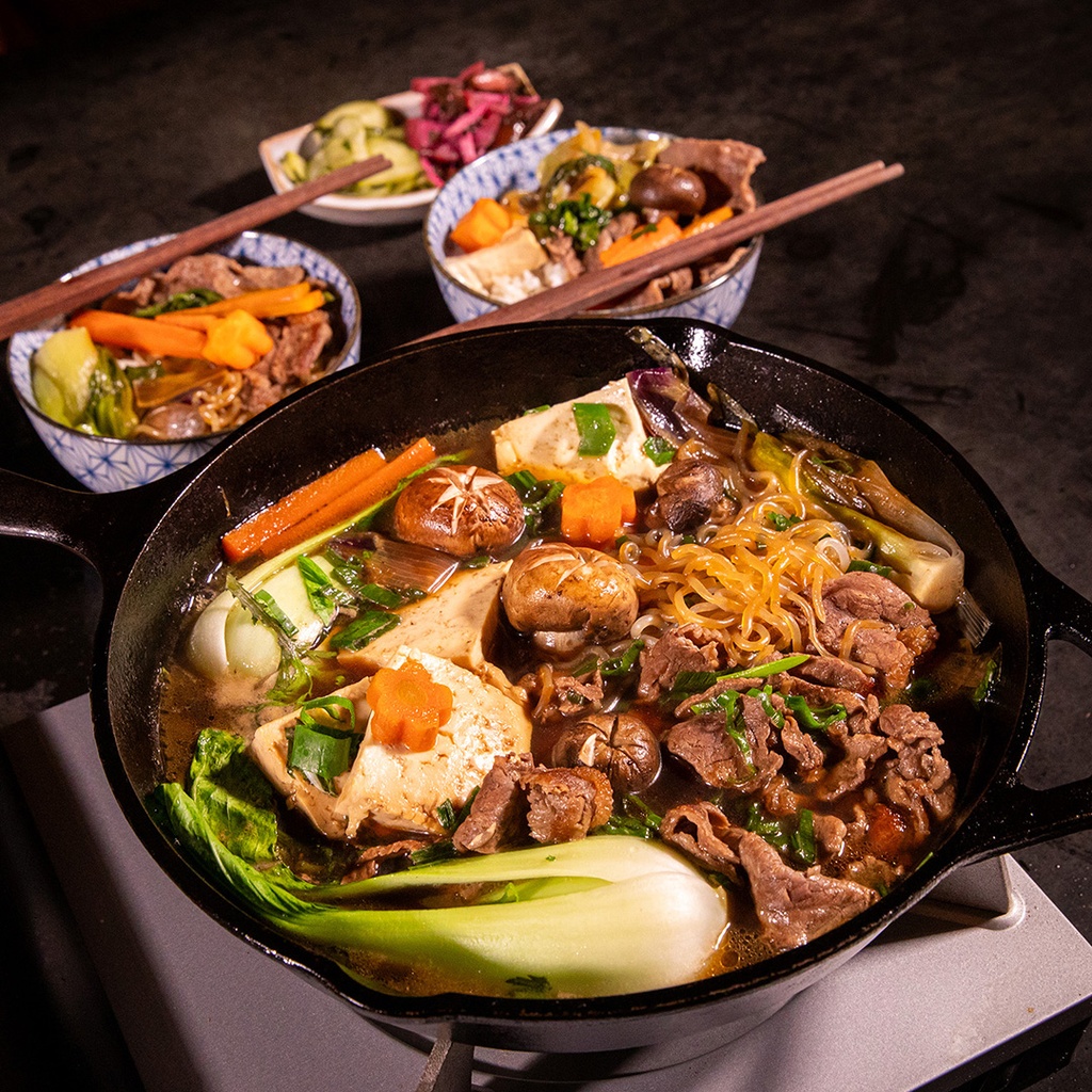Sukiyaki, Sake, and Sorbet