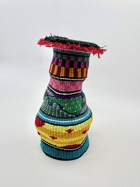 Twined Waxed-Linen Basket