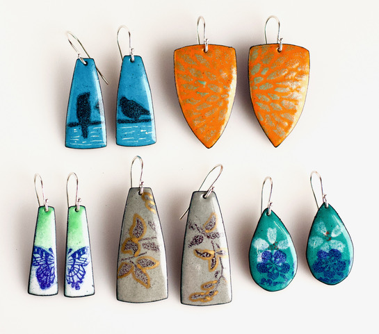 Volunteer Appreciation: Enameled Earrings
