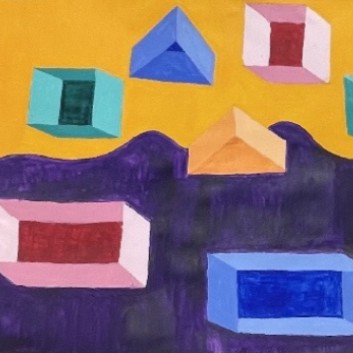 Youth: Acrylic Geometric Painting (Ages 8-15)
