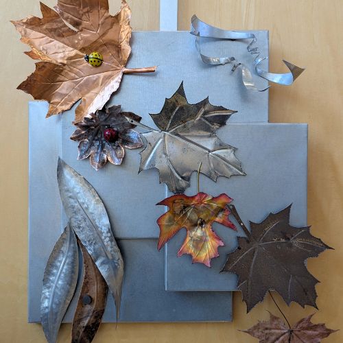 Sheet Metal: Hammered Leaves