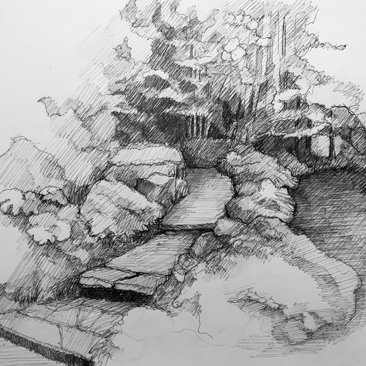 Community Plein Air Art: Madrone Lane