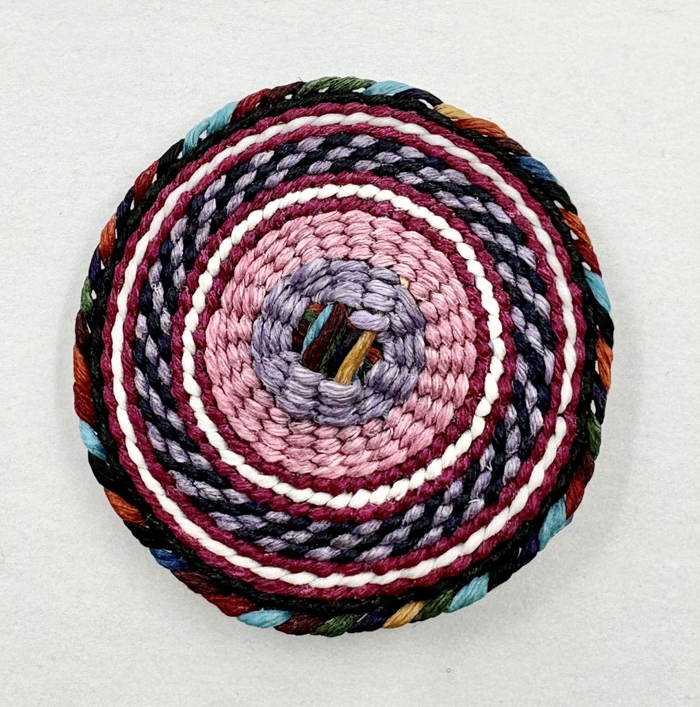 Twined Waxed Linen Medallions